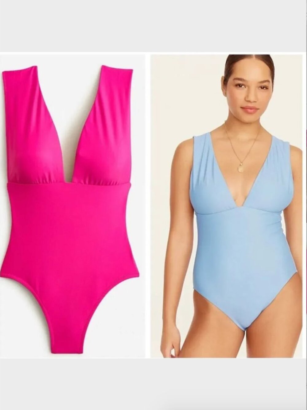 J. Crew Pink V-Neck One-Piece - Size 20